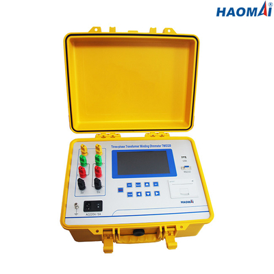 3 Phase Transformer Winding Resistance Meter , ISO9001 20A DC Resistance Tester